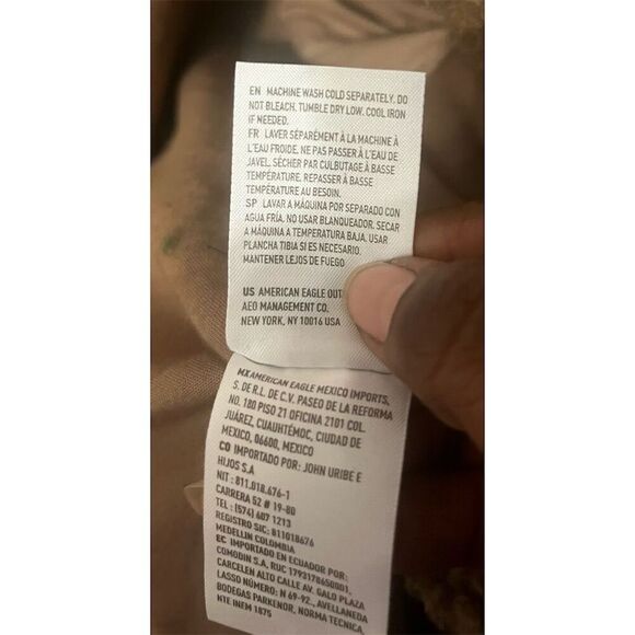 American Eagle Teddy‎ Bear Oversized Sherpa Fleece Jacket M Taupe Brown - Picture 7 of 9